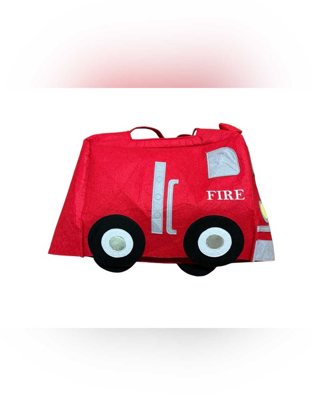 Pottery Barn Kids 3D Firetruck Halloween Costume Size 3T Red Fireman - Picture 3 of 10